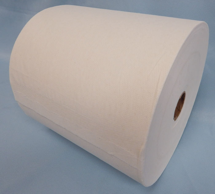 Single roll of white paper towels